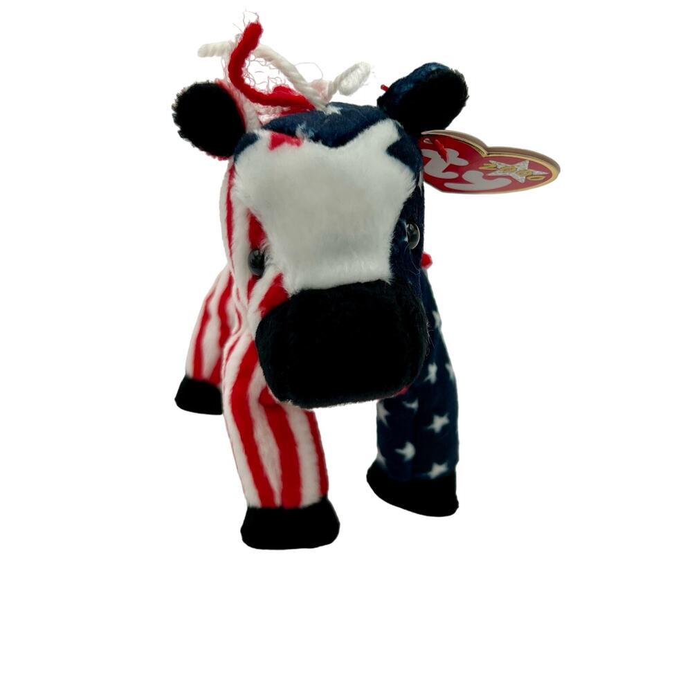 TY 2000 Beanie Baby Lefty American Horse